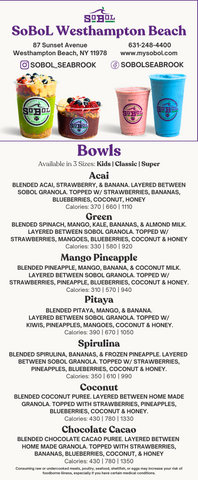 Menu Rack Cards