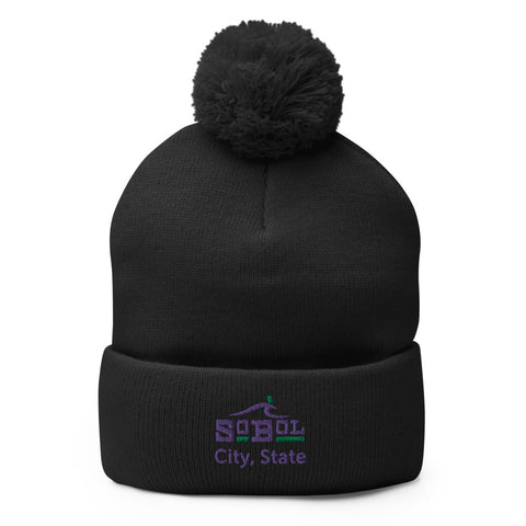 Location Specific SoBol Pom-Pom Beanie